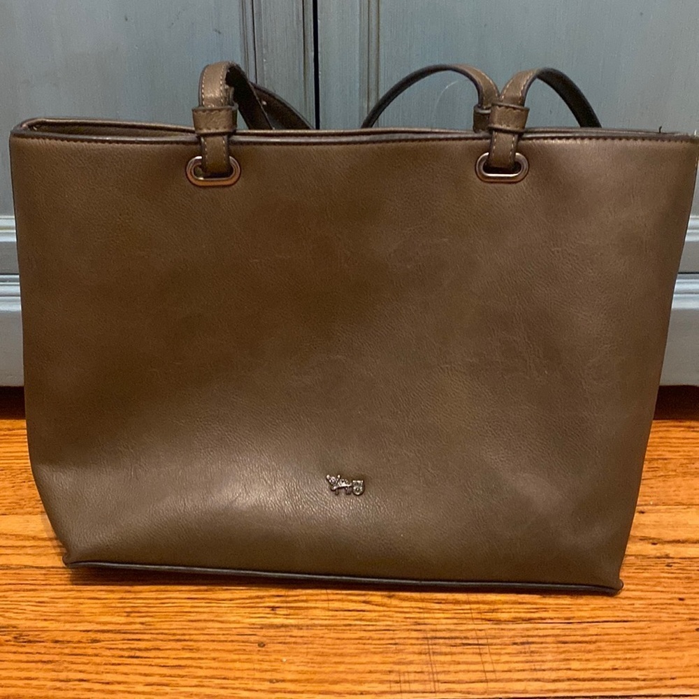 Mathew & Julian green tote bag